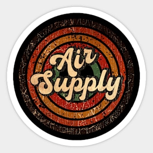 Air Supply vintage design on top Sticker